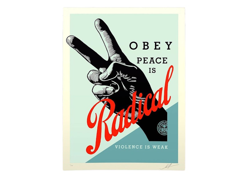 Shepard Fairey Obey Radical Peace Print (Signed, Edition of 375