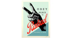 Shepard Fairey Obey Radical Peace Print (Signed, Edition of 375) Blue