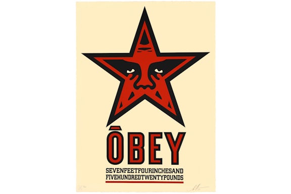 Shepard Fairey Obey Star Large Format Serigraph Print (Signed, Edition of 89)