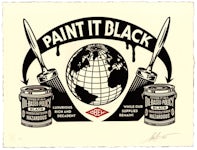 SHEPARD FAIREY - PAINT IT BLACK · Letterpress Edition · – Positive  Propaganda e.V.