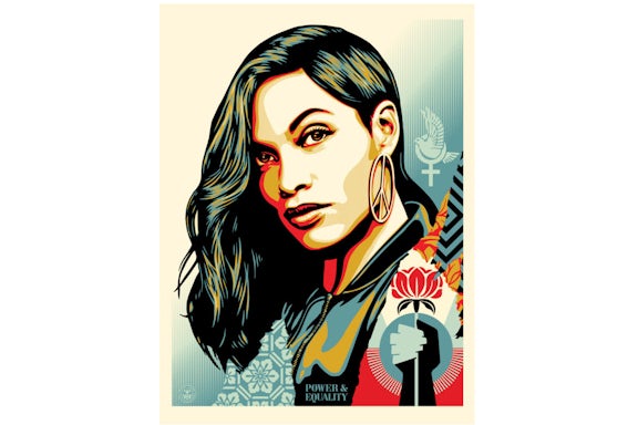 Shepard Fairey Power & Eqaulity Flower Print (Signed, Edition of 400)
