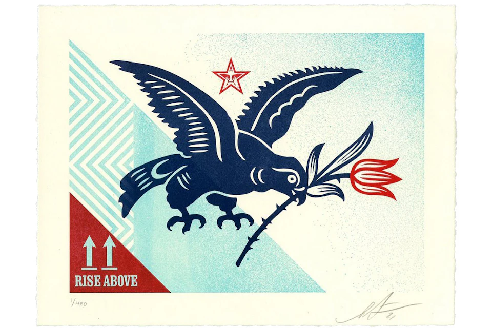 Shepard Fairey Rise Above Bird Print (Signed, Edition of 450)