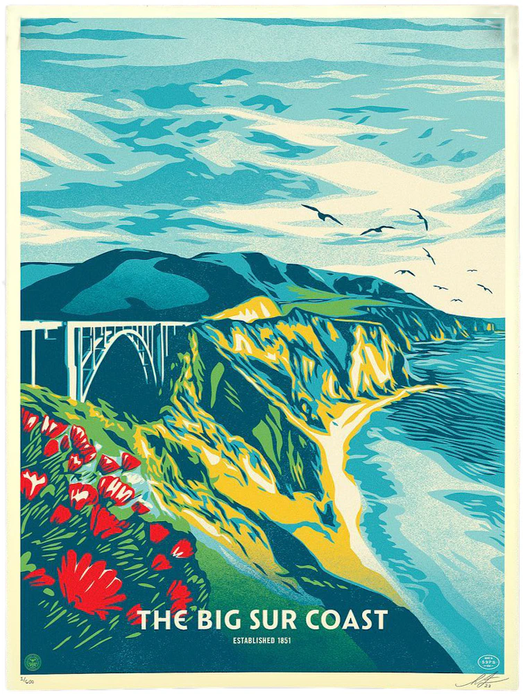 Shepard Fairey This Big Sur Coast Print (Signed, Edition of 600) - US