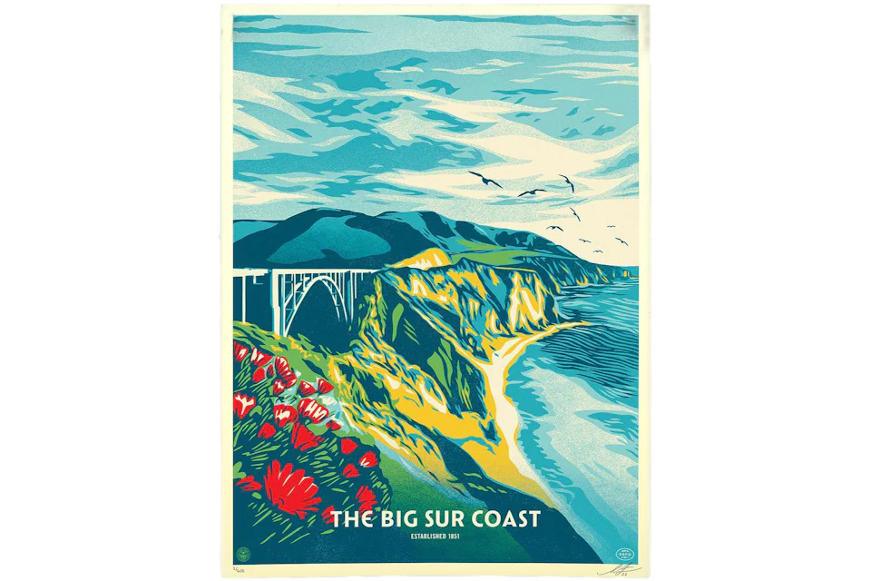 Shepard Fairey This Big Sur Coast Print (Signed, Edition of 600)