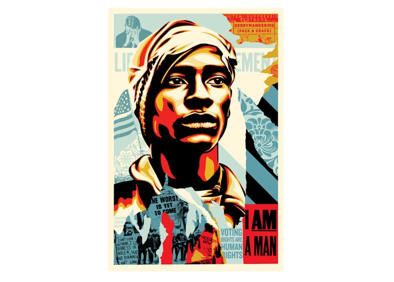 I diritti di voto di Shepard Fairey sono stampa offset sui diritti umani (firmato, edizione aperta)