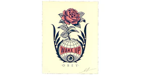 Shepard Fairey Wake Up Earth Letterpress Print (Signed, Edition of 500)