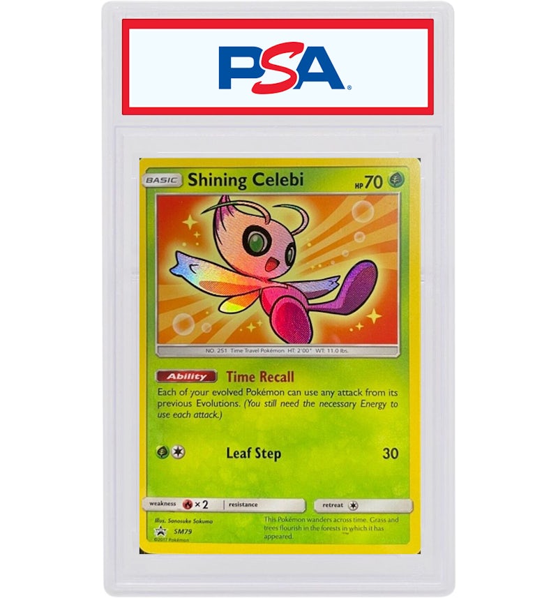 Shining Celebi 2017 Pokemon TCG Sun & Moon Black Star Promo #SM79 (PSA or BGS Graded) - 2017 - US Shining Celebi 2017 Pokemon TCG Sun & Moon Black Star Promo #SM79 (PSA or BGS Graded) - 2017 - US
