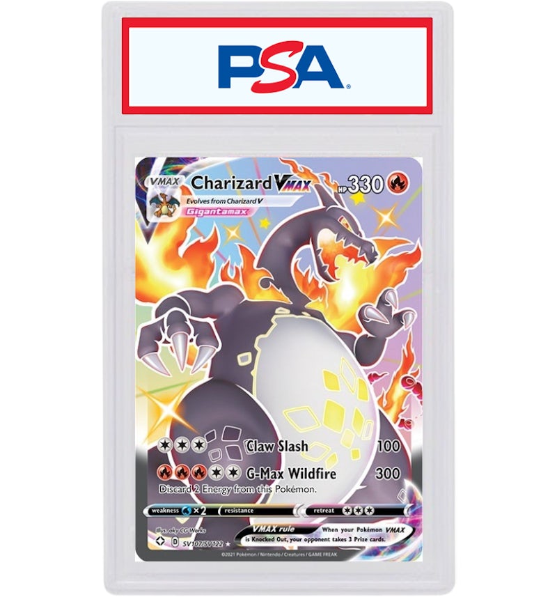 Shiny Charizard VMAX 2021 Pokemon TCG Sword & Shield Shining Fates Full Art #SV107/SV122 (PSA or BGS Graded) - 2021 - US Shiny Charizard VMAX 2021 Pokemon TCG Sword & Shield Shining Fates Full Art #SV107/SV122 (PSA or BGS Graded) - 2021 - US