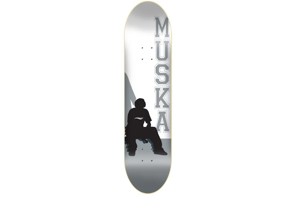 Shorty's Original Muska Silhouette 7.50 Skateboard Deck Grey