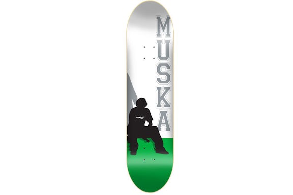 Shorty's Original Muska Silhouette 8.5 Skateboard Deck Green