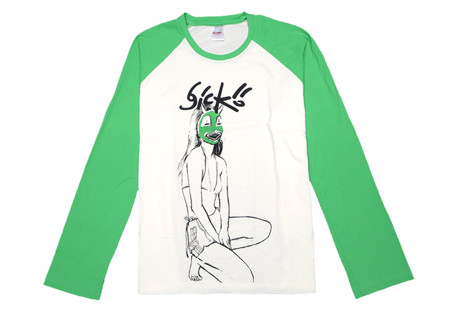 製造 Sicko Born From Pain raglan tshirt green - トップス