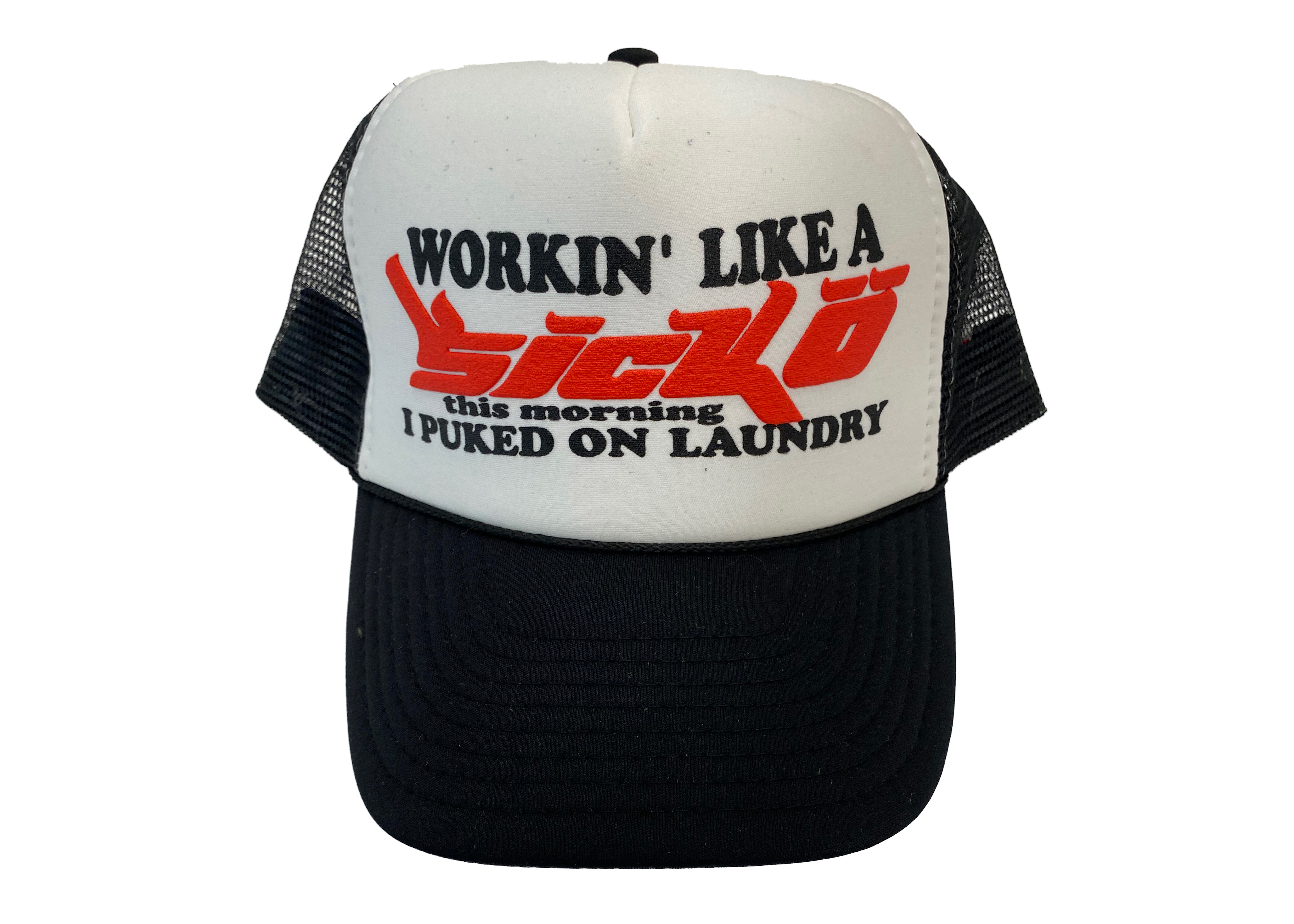 Sicko Laundry Trucker Hat Black/White - US