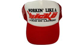 Sicko Laundry Trucker Hat Red/White