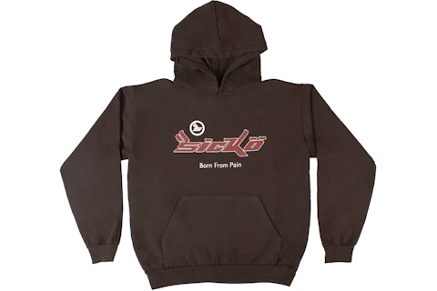 Sicko Pain Hoodie Brown Men s FW19 US