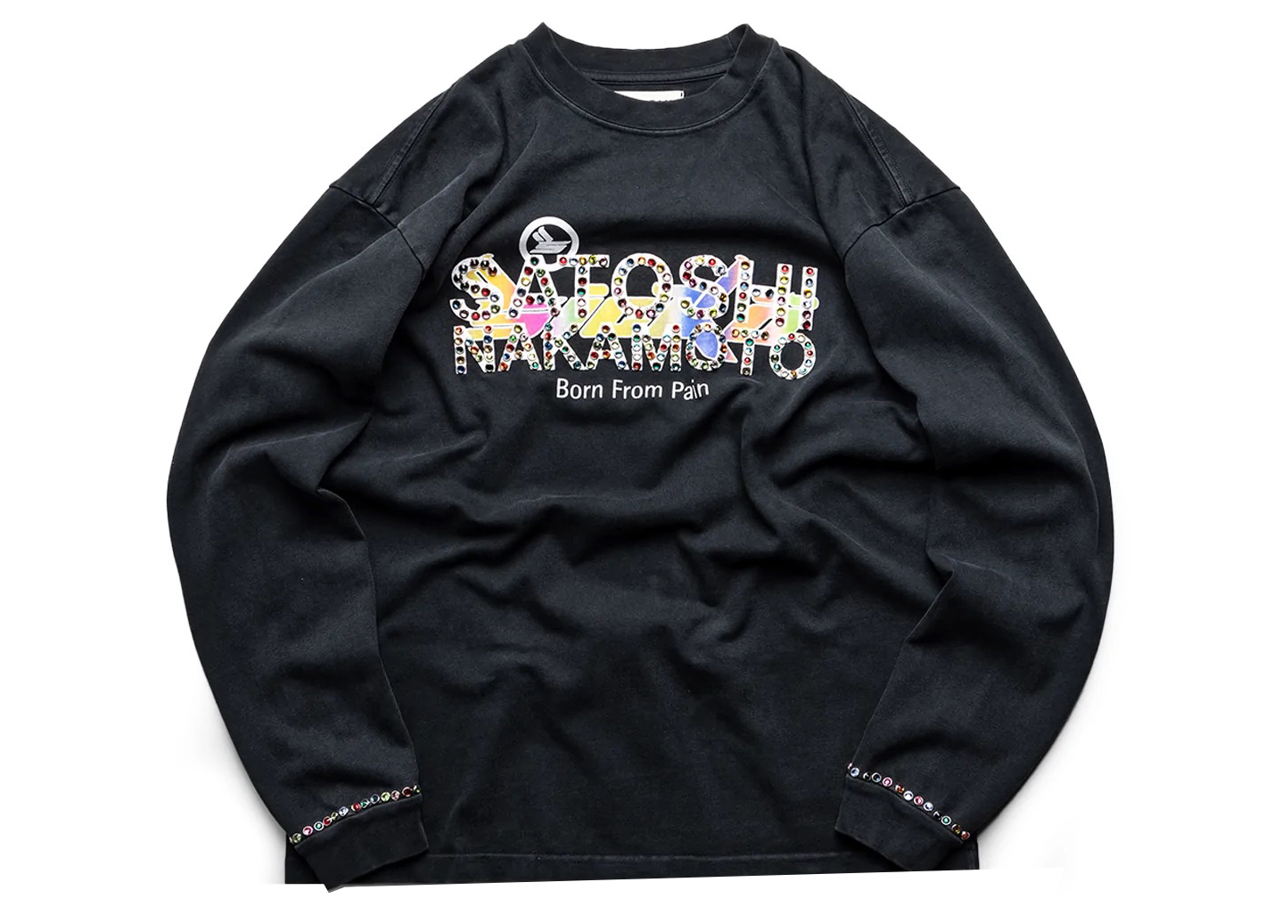 Sicko x Satoshi Nakamoto Studded Gradient L/S Tee Black メンズ