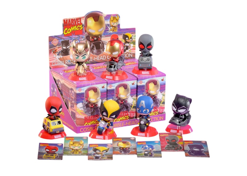 Sideshow Collectibles Marvel Cosbi Rider Bobble-Head Collection Sealed Case (8 Blind Boxes)