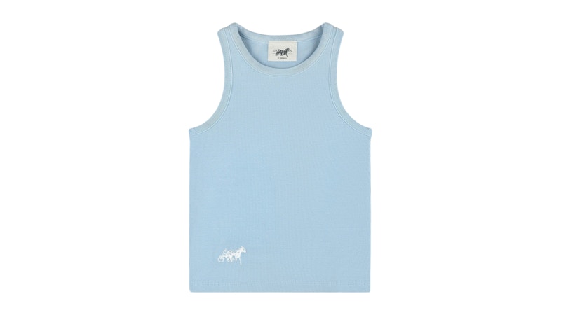 Siegelman Embroidered Tank Blue