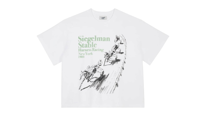 Siegelman Harness Racing Graphic Boxy Tee White