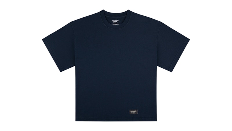 Siegelman Labeled Boxy Tee Navy