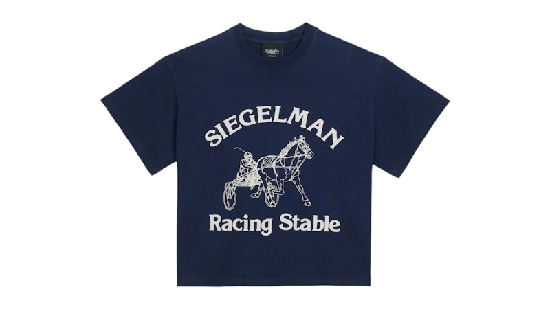 Siegelman Racing Stable Graphic Boxy Tee Navy