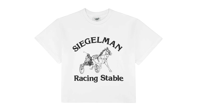 Siegelman Racing Stable Graphic Boxy Tee White