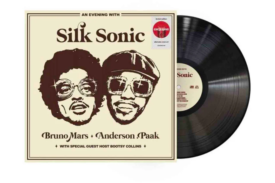 Silk Sonic (Bruno Mars & Anderson Paak) An Evening With Silk Sonic Target Exclusive LP Vinyl Black