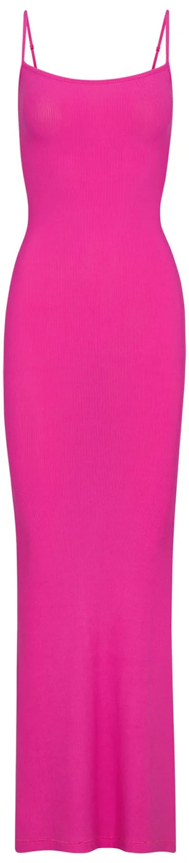 SKIMS Soft Lounge Long Slip Dress Hot Pink - GB