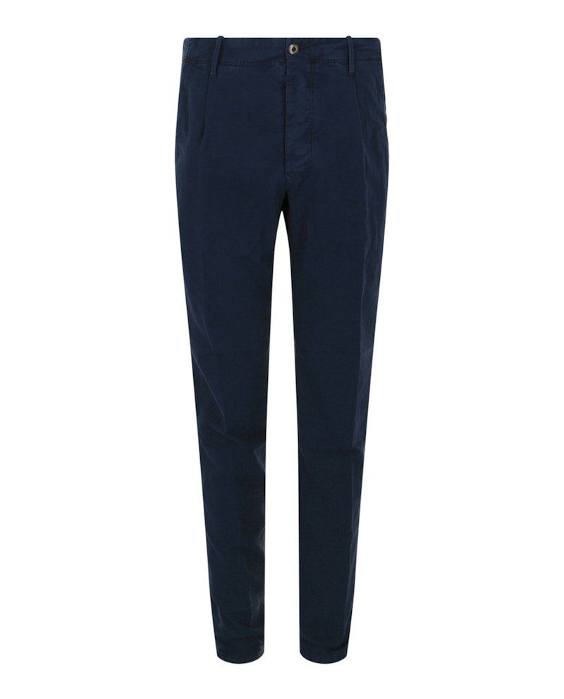 Men's Slowear Incotex Tapered Slacks in Dark Blue