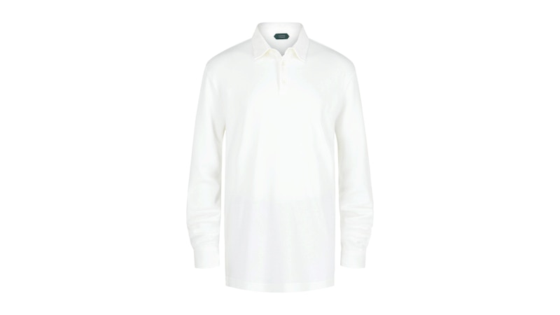 Slowear Zanone Pima Cotton Slim-Fit Polo White メンズ - JP