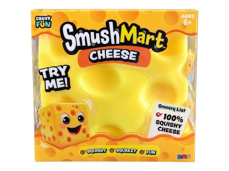 Smush Mart Cheese Squishy Fidget Toy