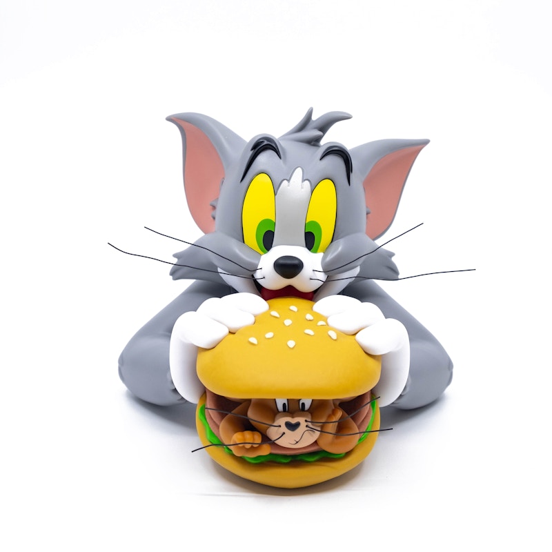 Soap Studio Tom and Jerry Burger Vinyl Bust Toy Grey - SS21 - US