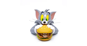 Soap Studio Tom and Jerry Burger Vinyl Bust Toy Grey