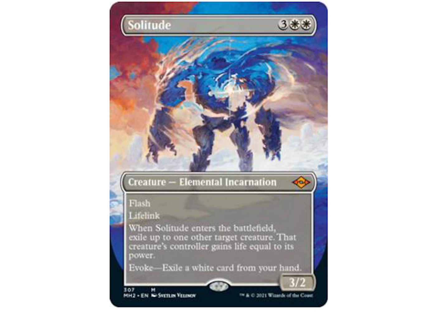 Solitude (Borderless) Magic: The Gathering TCG Modern Horizons 2 Mythic #307 (Ungraded) - US Solitude (Borderless) Magic: The Gathering TCG Modern Horizons 2 Mythic #307 (Ungraded) - US