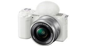 Sony Alpha ZV-E10 Mirrorless Vlog Camera (with 16-50mm Lens) ILCZVE10L/W White