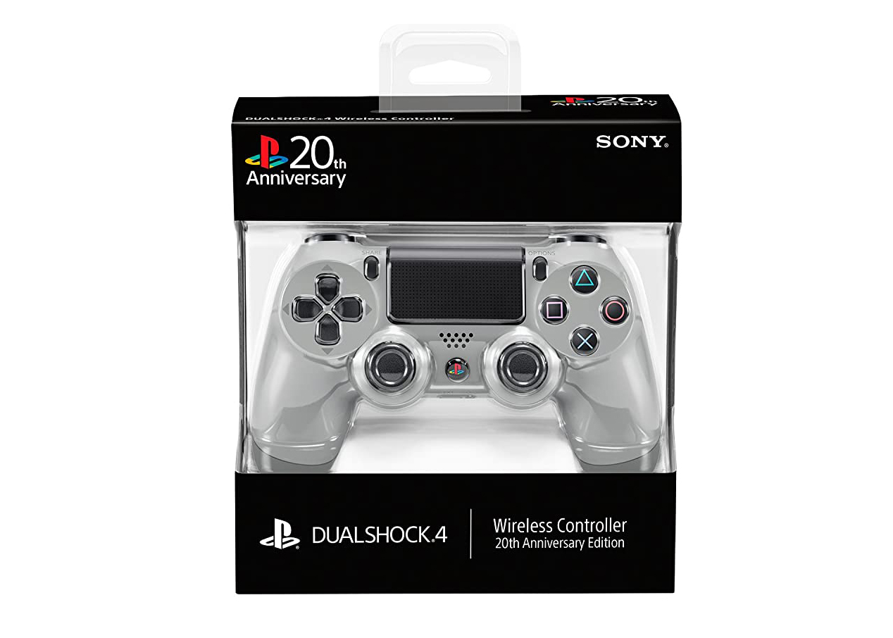 Sony PS4 DualStock 4 20th Anniversary Wireless Controller Grey - US