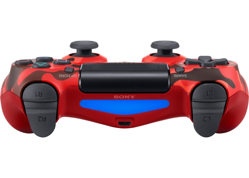 Sony PS4 Dualshock4 Wireless Controller Red Camouflage - US