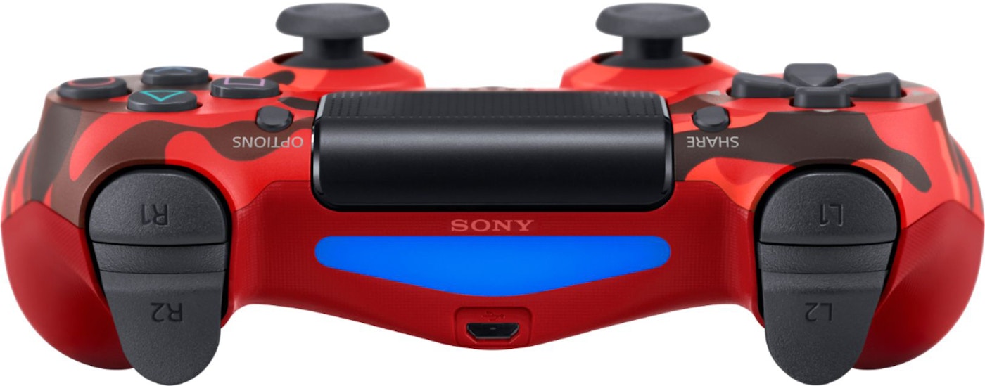 Sony Ps4 Dualshock4 Wireless Controller Red Camouflage