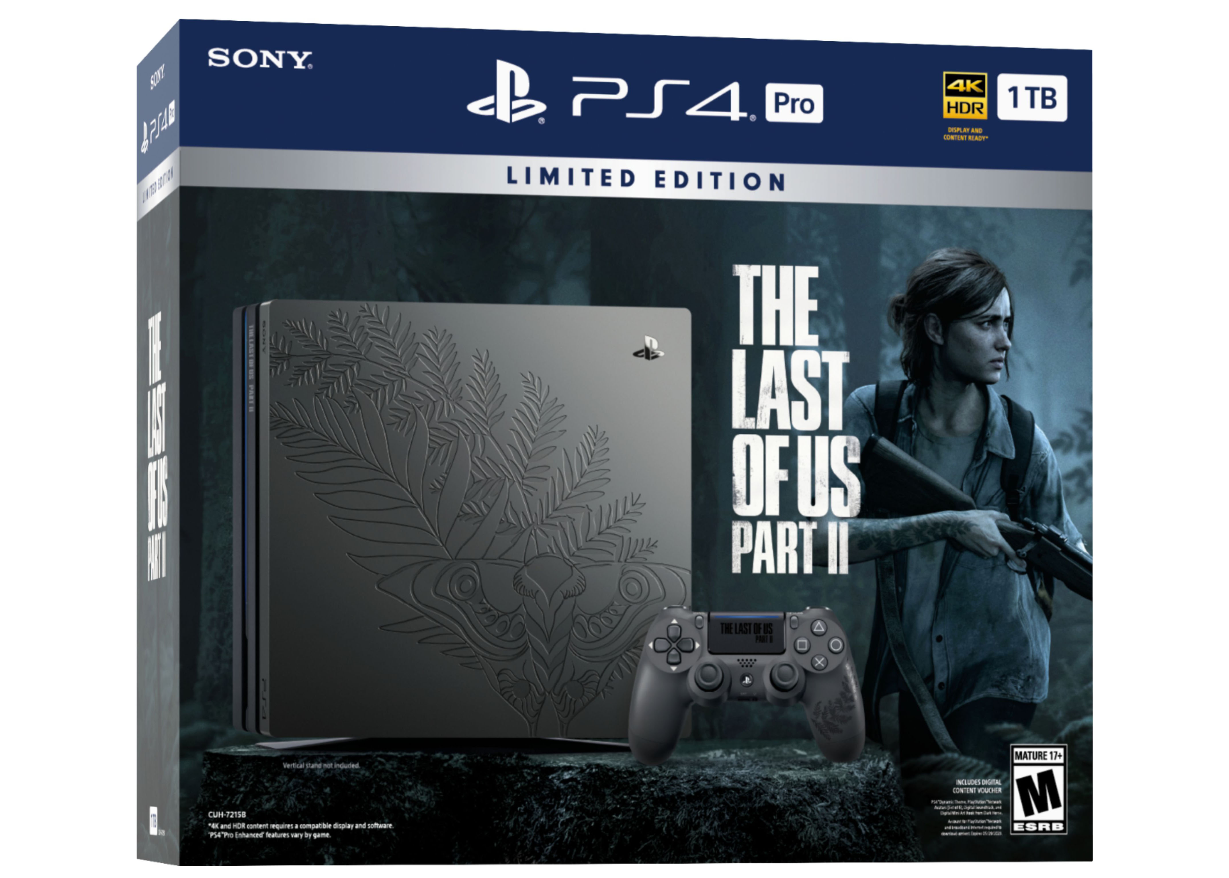Sony PS4 Playstation 4 Pro 1TB The Last of Us Part 2 Limited Edition  Console Bundle 3004136
