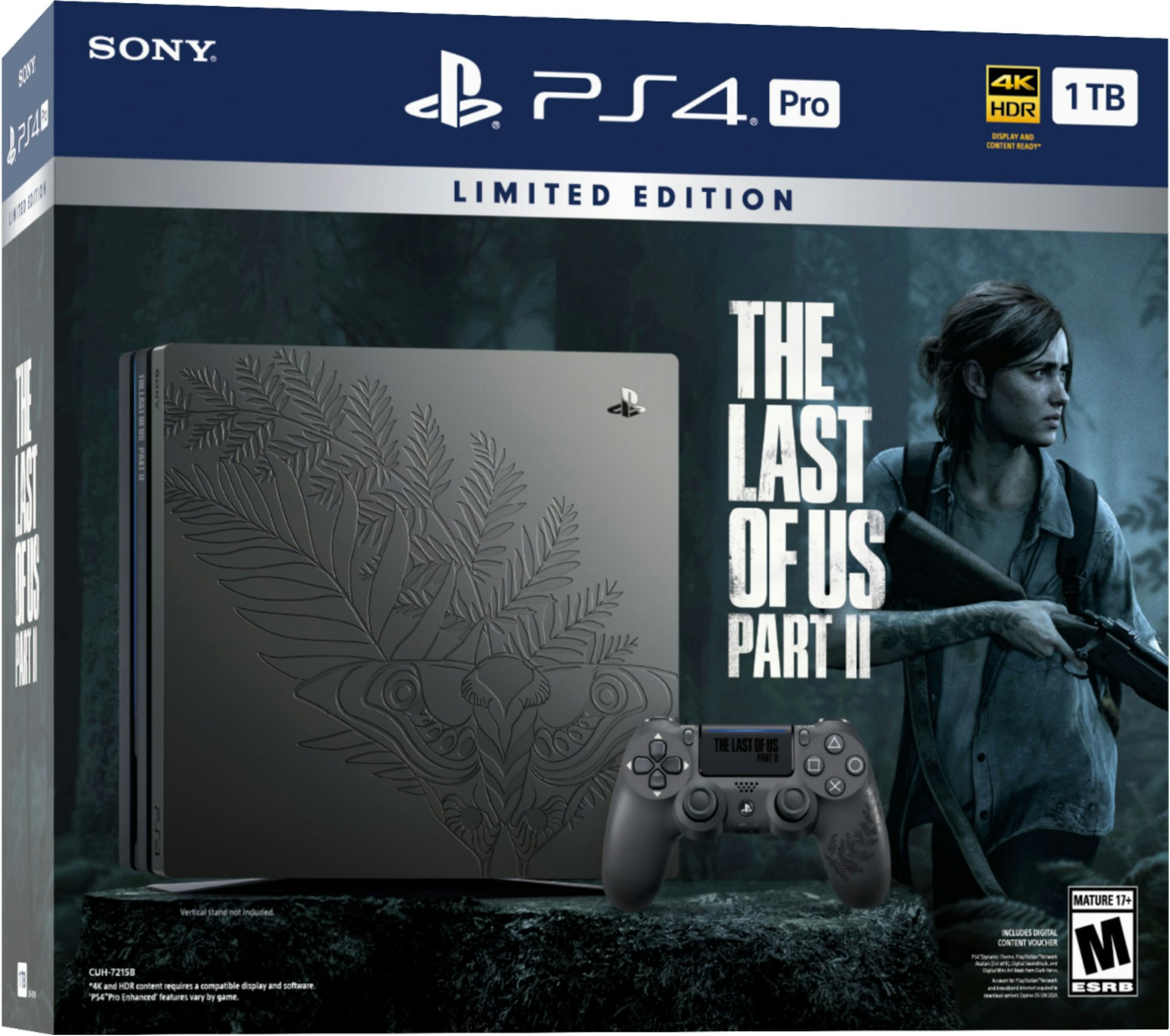 Sony PS4 Playstation 4 Pro 1TB The Last of Us Part 2 Limited Edition Console 3004136 - US