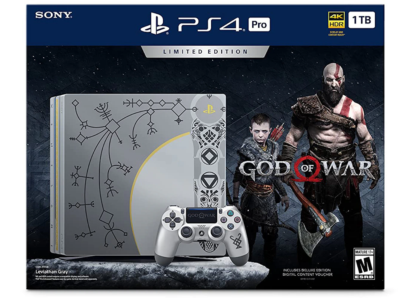 Sony PlayStation Pro 1TB Limited Edition God of War Console