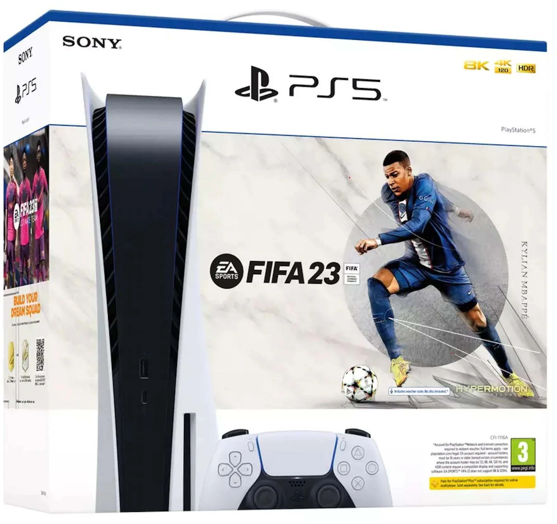 Sony PlayStation 5 PS5 Blu-ray Edition SPORTS FIFA 23 Console Bundle (EU 9438199 - US