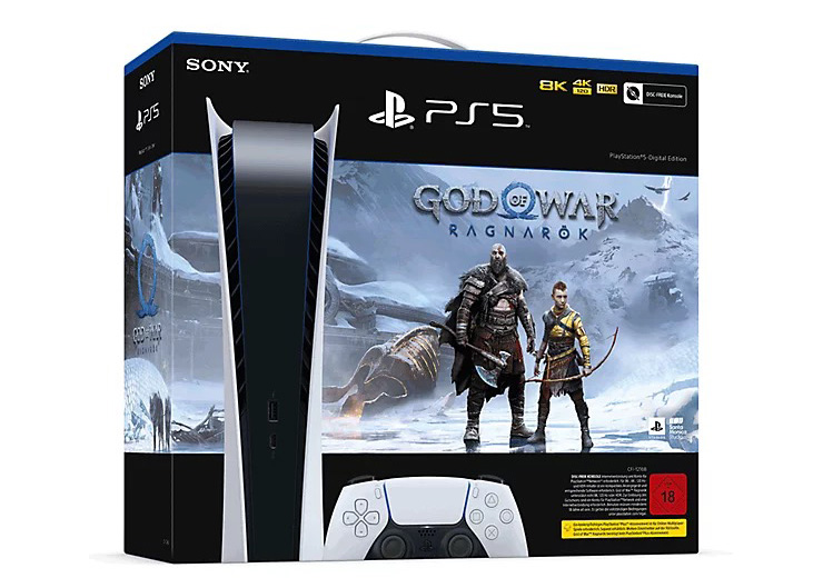 Sony PlayStation 5 PS5 Digital Edition God of War Ragnarök (KR Plug)  Console Bundle CFI-1218