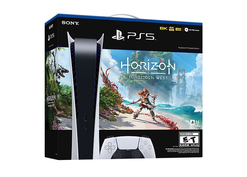 Sony PlayStation 5 PS5 Digital Edition Horizon Forbidden West (JPN Plug)  Console Bundle CFIJ-10001