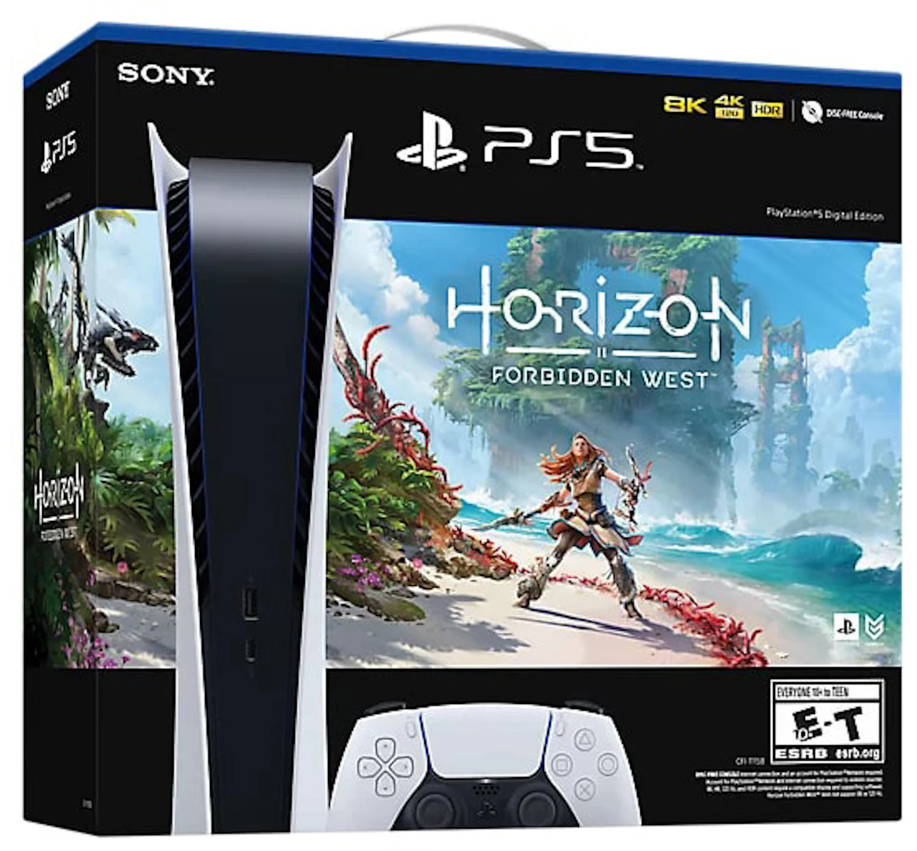 GigaStore - Informática - Consola Sony PlayStation 5 825GB + Comando  DualSense PS5 + Horizon Forbidden West (Formato Digital) + Gran Turismo 7 +  PSN 30€