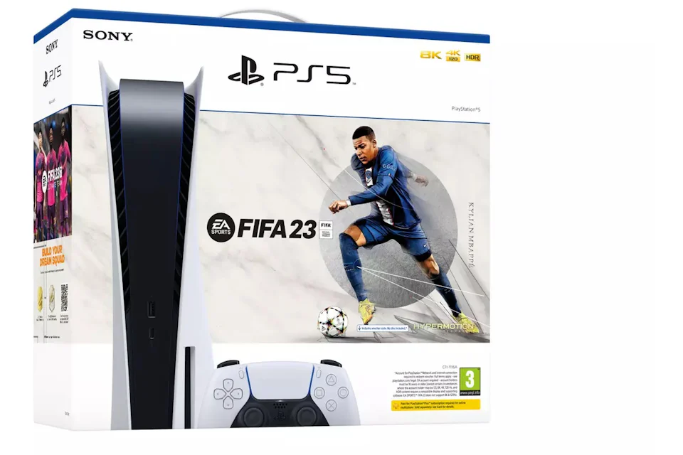 Sony PlayStation 5 PS5 Blu-ray EA SPORTS FIFA 23 (UK Plug) Console Bundle