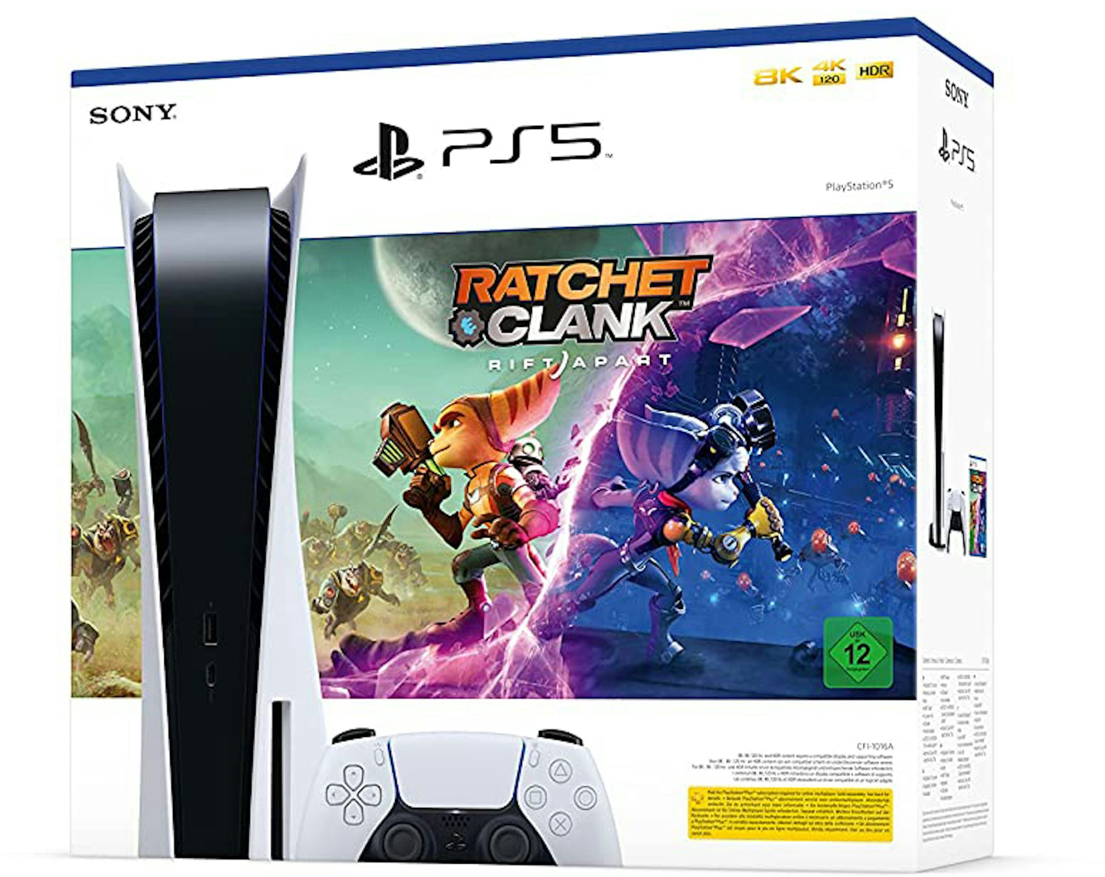 Sony Sony Playstation 5 PS5 Disc Console with Extra DualSense Wireless  Controller Bundle (US Plug) 3005718-3006396/3006634 Glactic Purple - US