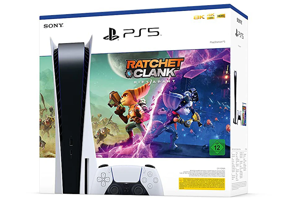 Sony PlayStation 5 PS5 Ratchet & Clank: Rift Apart (EU Plug) Console Bundle (CFI-1016A 70639)