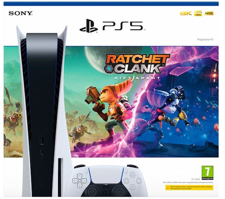 Sony PlayStation 5 PS5 Ratchet & Clank: Rift Apart (UK Plug) Console Bundle  CFI-1016A 70609 - US