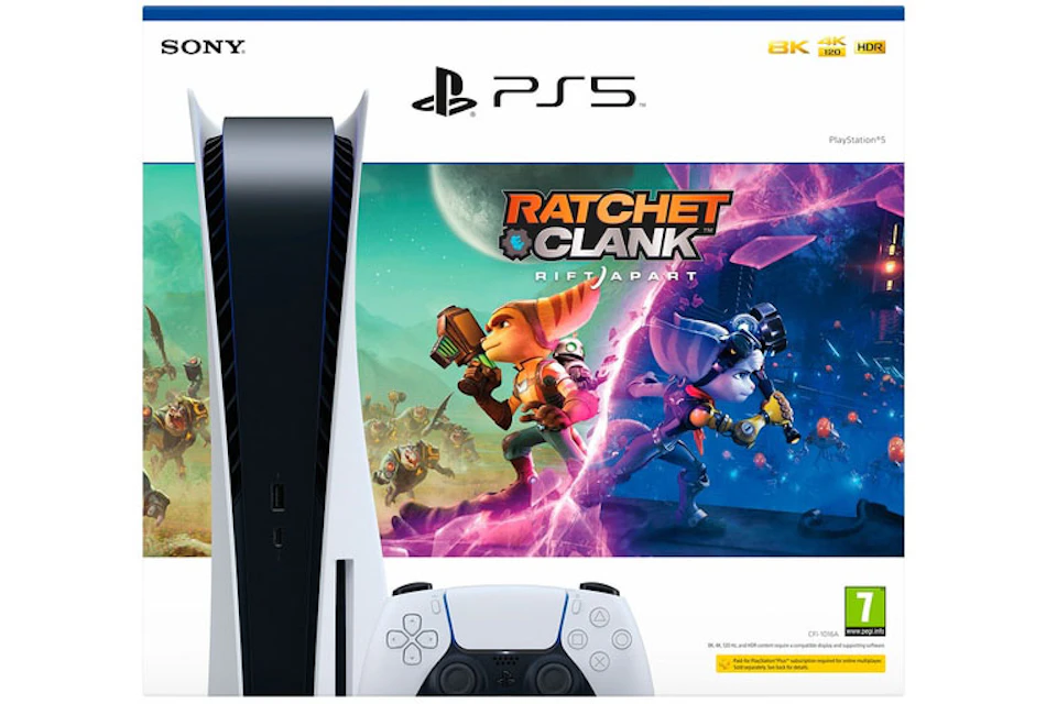 Sony PlayStation 5 PS5 Ratchet & Clank: Rift Apart (UK Plug) Console ...
