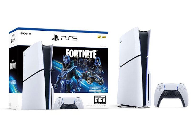 Sony PlayStation 5 PS5 Slim Ultra HD Blu-ray Fortnite Cobalt Star ...